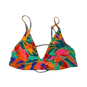 Stone Fox Daya Bikini Top - Stained Glass Print Size XS NWOT